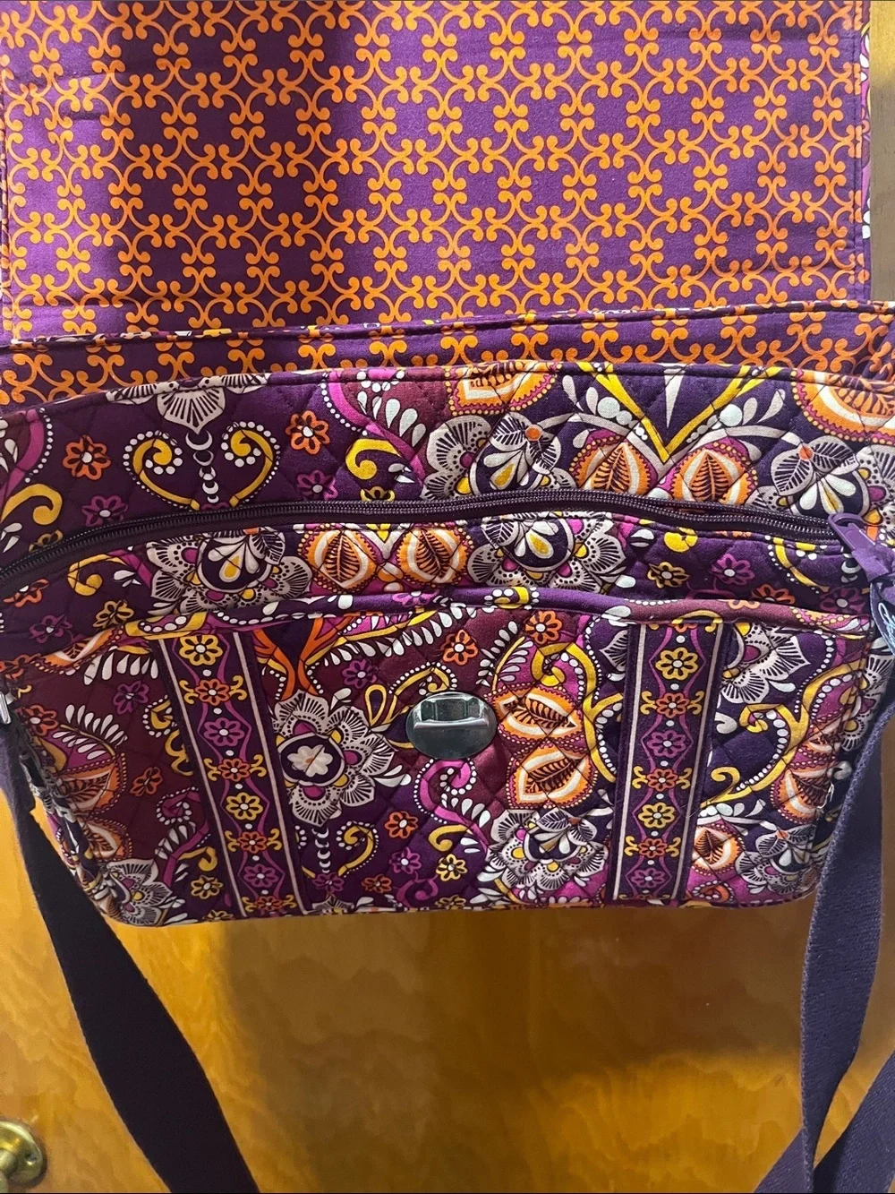 Vera Bradley Safari Sunset Attaché Messenger Bag